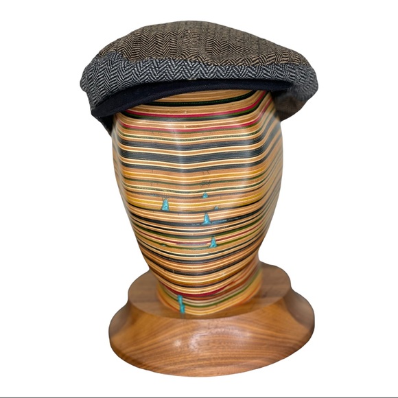 BRIXTON black brown grey hooligan baggy snap cap NWT sz M - Picture 3 of 8